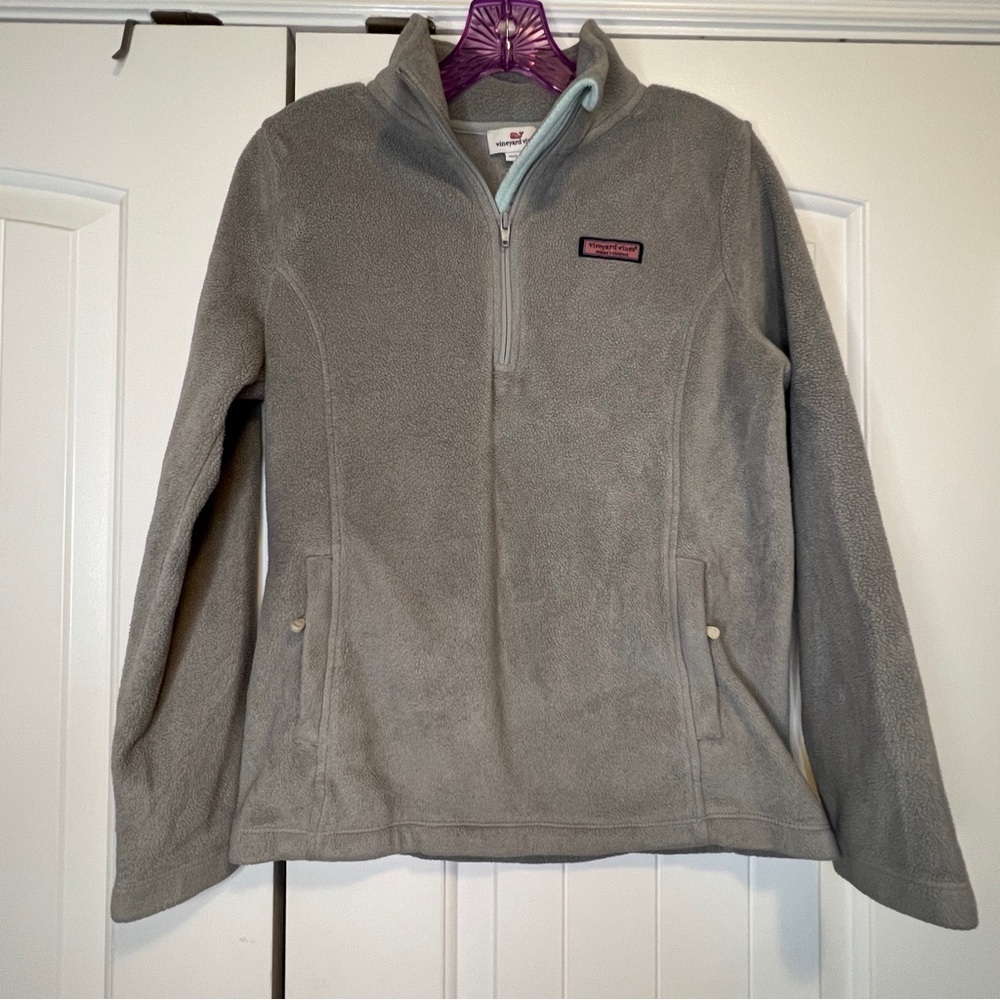 Vineyard Vines Fleece Sweater Jacket Womens XSmall XS Zip